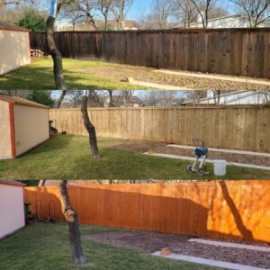 Fence Staining Washing